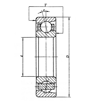 34*85*19/30mm Hoekig Contact die 7209A 7209AD83 voor Automobiel dragen 0