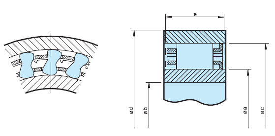 DC3809C Vervaardiging Sprag Clutch One Way Freewheel 25.4 mm hoogte. 1